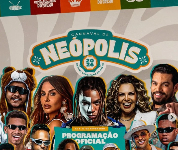 Aline Rosa e Márcia Freire são destaques do Carnaval de Neópolis neste domingo