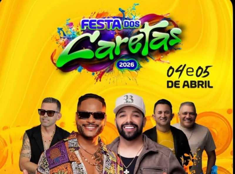 Tony Salles e Unha Pintada são destaques da Festa dos Caretas 2026 em São Miguel do Aleixo