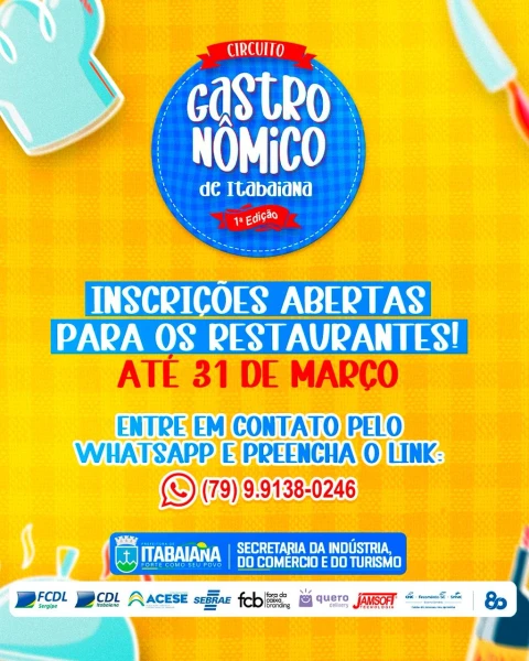 Gastronomia e cultura se encontram na 1ª Edição do Circuito Gastronômico de Itabaiana